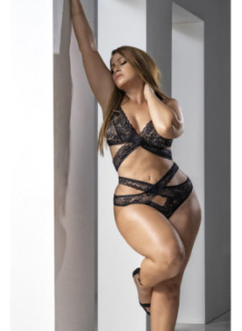 Deux-en-un, nuisette et ensemble deux pièces Noir 7489XBLK Volume 2